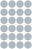 Avery Gekleurde Markeringspunten, grijs, Ø 18,0 mm, permanent klevend