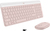 Logitech MK470 Slim Combo teclado Ratón incluido RF inalámbrico QWERTZ Alemán Rosa