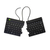 R-Go Tools Teclado ergonómico R-Go Split Break v2 con software de pausa, teclado dividido, AZERTY (BE), cableado, negro