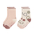 Lässig Anti-Slip Unisex Crew-Socken Pink, Weiß 2 Paar(e)