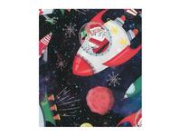 Geschenkpapier Weihnachtsmann Weltall 70cmx3m