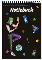 A 5 Notizblock Manga Quinn, schwarz, blanko (Nonbook allgemein)