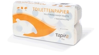 TAPIRA Toilettenpapier, 2-lagig mit 250 Blatt, hochweiß, Inhalt: 8 x 8 Rollen =