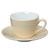 Kaffee-/Cappuccino-Tasse, mit Untertasse, Inhalt 0,21 ltr., beige, Eschenbach