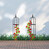 Relaxdays Rankhilfe Obelisk, 2er Set, 85 cm hoch, Ranksäule für Kletterpflanzen, Metall, freistehend, Rosenturm, schwarz