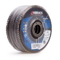 Abracs ABFZ115B080 Pro Zirconium Flap Disc 115mm 80 Grit (5 Pack) SKU: ABRA-ABFZ115B080