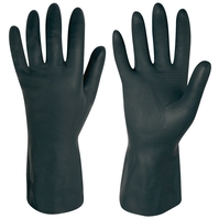 FREEMAN Chemikalienschutzhandschuh STRONGHAND® Neopren/Latex schwarz, 30cm Gr.09