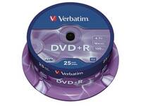 Verbatim DVD+R 43500 16x 4,7GB 120Min. Spindel 25 St./Pack.