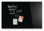 MAGNETOPLAN Design-Glasboard 2000x1000mm 13409012 schwarz, magnetisch