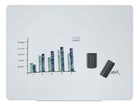 Bi-Office Magnetic Glass Drywipe Board 1500x1200mm GL110101