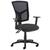 Senza high mesh back operator chair with adjustable arms - black