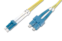 DIGITUS Fiber Optic Patch Cord. LC to SC OS2. Singlemode 09/125 µ. Duplex