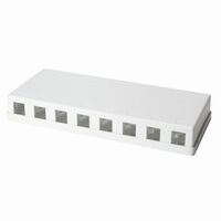 Keystone Modular Aufputz-Leergehäuse 8-Port UTP, weiß, leer , LogiLink® [NK4035]