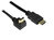 High-Speed-HDMI®-Kabel mit Ethernet, Winkelstecker oben, vergoldete Stecker, 5m, Good Connections®