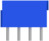 Stiftleiste, 4-polig, RM 3.5 mm, gerade, blau, 1776275-4