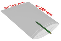 PE-Druckverschlussbeutel, 250 x 350 mm, Stärke 50 µ, transparent