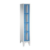 CLASSIC locker unit, compartment height 375 mm, with feet