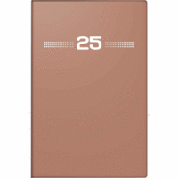 Taschenkalender Industrie I 7,2x11,2cm 1 Woche/Seite Kunststoff caramel 2025