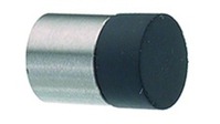 Türpuffer d line, ø 14/65 mm Edelstahl matt, Gummi schwarz