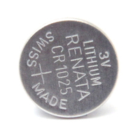 Blister(s) x 1 Pile bouton lithium blister CR1025 RENATA 3V 30mAh