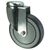 Nylon centre, thermoplastic tyred wheel - single hole fixing