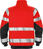 High Vis Sweatjacke Kl. 3, 7426 SHV Warnschutz-rot/schwarz - Rückansicht