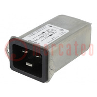 Connector: AC-voeding; contact; mannelijk; 16A; 250VAC; IEC 60320