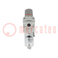 Compressed air regulator; 1250l/min; Working press: 10bar; 5um