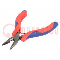 Pliers; precision,half-rounded nose; 140mm