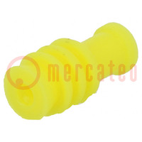 Accessories: gasket for wire; MCON 1.2,MQS; yellow; Øhole: 3.6mm