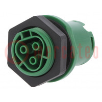 Connector: circular; socket; RST; female; PIN: 3; silver plated; 20A