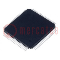 IC: ARM microcontroller; 64kBRAM,256kBFLASH; LQFP80; 1.71÷3.6VDC