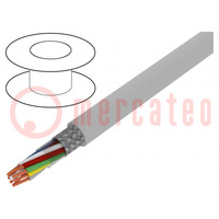 Cable; Li2YCY-TP; 4x2x0,34mm2; PVC; gris; 50V; de autoapagado
