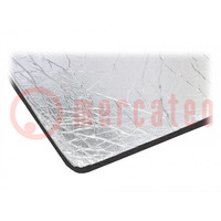 Damping mat; polyurethane; 950x930x20mm; self-adhesive