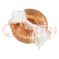 Inductor: wire; THT; 2mH; 120mΩ; 250VAC; -25÷120°C; SC; 2A