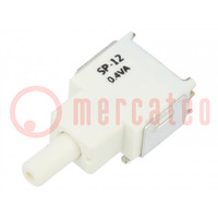 Switch: push-button; Pos: 2; 0.4A/28VAC; 0.4A/28VDC; 500MΩ; SMT; SP