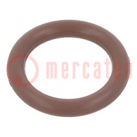 Joint O-ring; FPM; Thk: 3mm; Øint: 14mm; maron; -20÷200°C