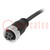 Plug; 7/8"; 10m; female; PIN: 4; straight; with lead
