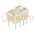 Relay: electromagnetic; DPDT; Ucoil: 5VDC; Icontacts max: 1A; PCB