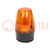 Signalgeber: Licht; Dauerlicht,Blinklicht; orange; LEDS100; IP65