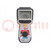 Meter: insulation resistance; LCD; R range: 0.01÷1000kΩ; IP54