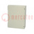 Enclosure: wall mounting; X: 320mm; Y: 420mm; Z: 150mm; NEO; ABS; grey