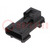 Connector: automotive; JPT; male; plug; for cable; PIN: 4; black