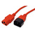 ROLINE Câble d'alimentation, IEC 320 C14 - C13, rouge, 0,8 m