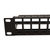 ROLINE Keystone 19'' Module frame Cat.5/Cat.6, 24 Ports, blank, UTP, black