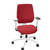 Dauphin Speed-O Bürostuhl rot 7639 SLP2, volleinstellbarer Drehstuhl mit Polster-Lehne