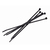 Cable Ties Small 100mmx2.5mm Blk Pk100