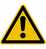 Warnschild Folie SL 25 mm Warnung vor einer Gefahrenstelle 44 Stk.pro Bogen
