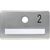 Produktbild zu SOLIDO névtábla kitekintő nélkül, ø 14 mm furattal, ezüst eloxált, gravír: 2