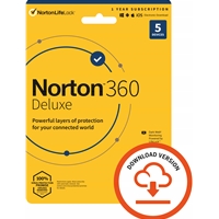 Norton 360 Deluxe 2022 Antivirus Software for 5 Devices 1-year Subscription Includes Secure VPN Password Manager and 50GB of Cloud Storage PC/Mac/iOS/Android Activation Code by ...